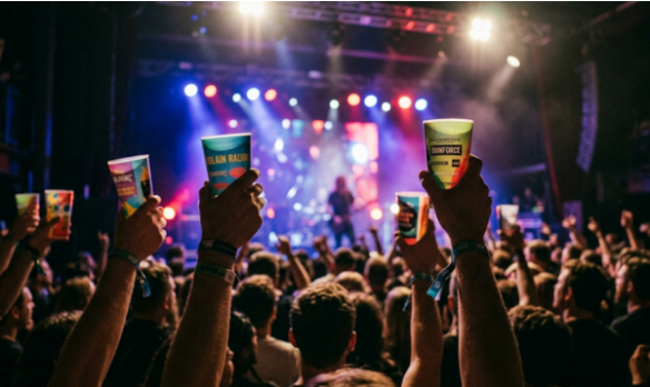 Casa de shows, venues e clube: o copo personalizado como operação, branding e venda recorrente